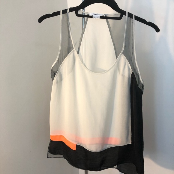 Helmut Lang Sheer Sleeveless Silk Shell XS - Picture 2 of 8